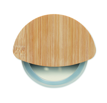 Logotrade business gifts photo of: Round bamboo pizza cutter