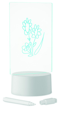 Logo trade promotional merchandise image of: Light-up LED memo board