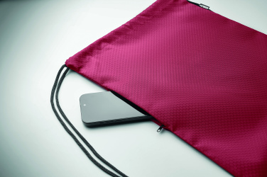 Logo trade promotional products image of: Drawstring bag in 420D RPET