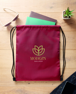 Logo trade advertising product photo of: Drawstring bag in 420D RPET