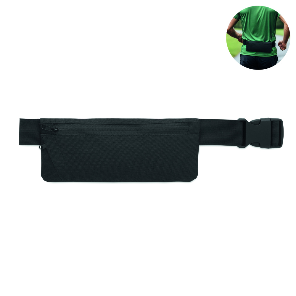 Logo trade promotional product photo of: Sports waist bag 600D RPET
