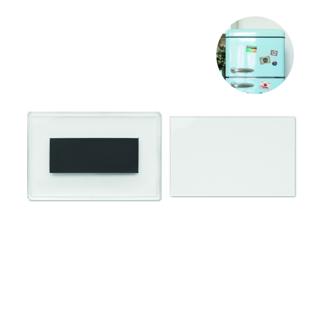Logo trade promotional gifts image of: Acrylic photo magnet rectangula