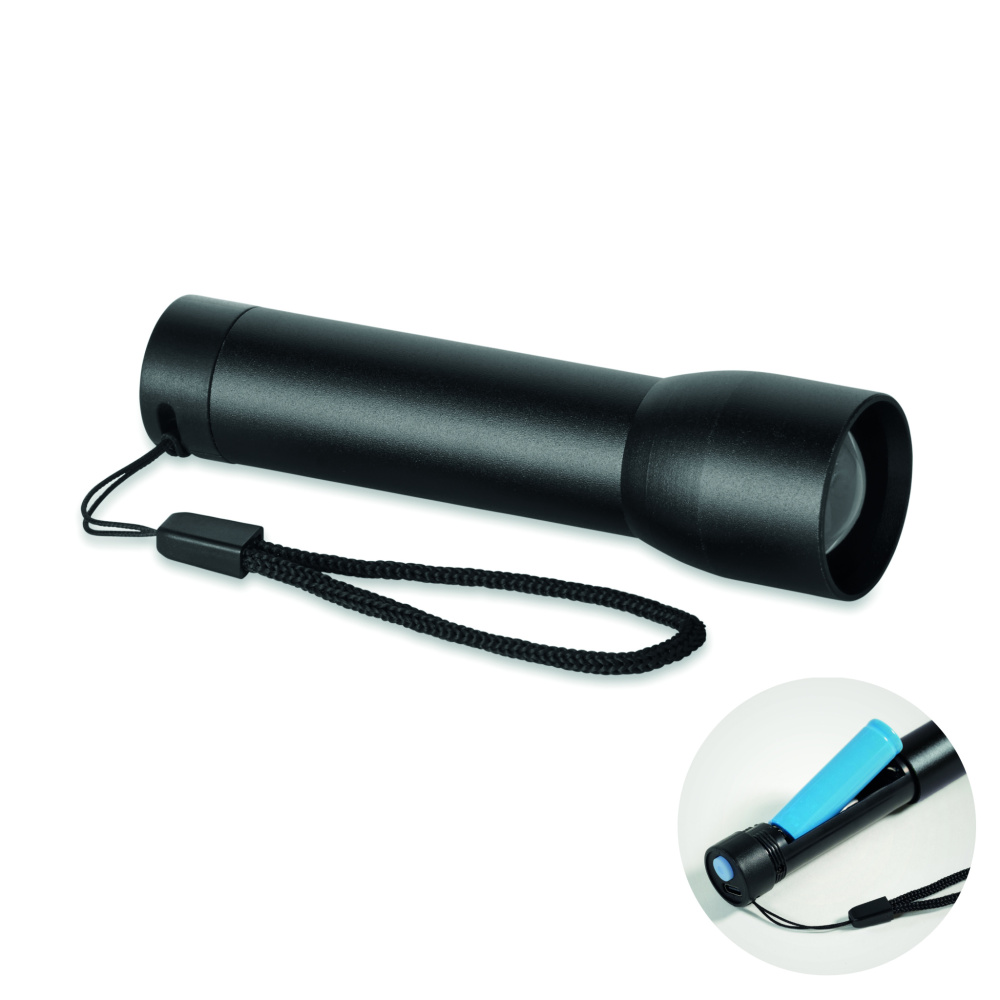 Logo trade promotional products picture of: Aluminium rechargeable torch