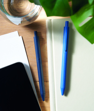 Logo trade promotional merchandise image of: Wheat Straw/ABS push type pen