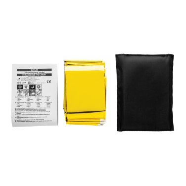 Logotrade advertising products photo of: Solra emergency blanket in RCS recycled RPET pouch