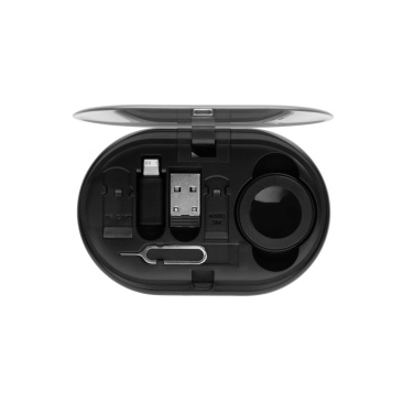 Logo trade advertising products image of: Chargevix RCS rplastic Multi-functional 60W charging set