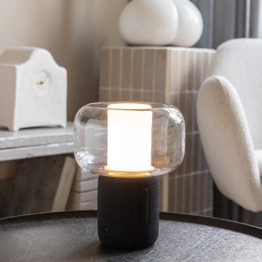 Logo trade promotional giveaway photo of: Lux RCS recycled plastic 10W speaker lamp