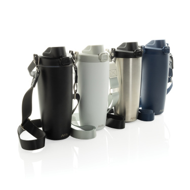 Logo trade promotional gift photo of: Avira Ayala RCS re-steel duosip lockable crossbody tumbler