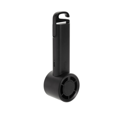 Logo trade promotional giveaway photo of: Twist RCS recycled plastic re-chargeable portable fan