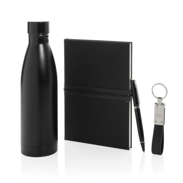 Logotrade promotional item picture of: Swiss Peak RCS deluxe business gift set w/ water bottle