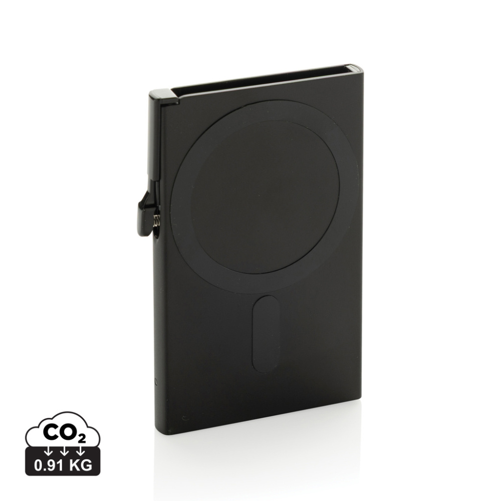 Logo trade promotional items image of: Standard aluminium RFID magnetic phone cardholder