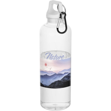 Logo trade corporate gift photo of: Oregon 750 ml RCS recycled plastic water bottle with carabiner