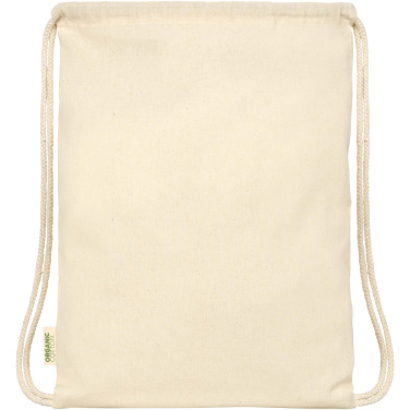 Logo trade advertising product photo of: Odisha 100 g/m² OCS organic drawstring bag 5L