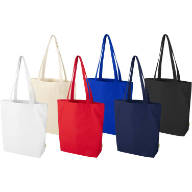 Logo trade corporate gift photo of: Odisha 180 g/m² OCS organic wide bottom tote bag 11L
