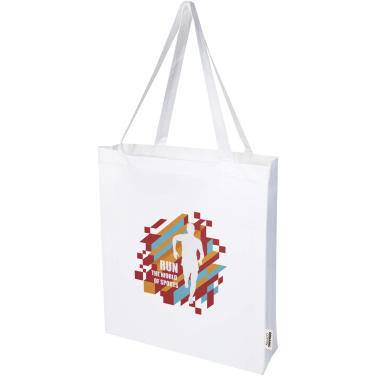 Logotrade promotional giveaway image of: Odisha 180 g/m² OCS organic full gusset tote bag 14L