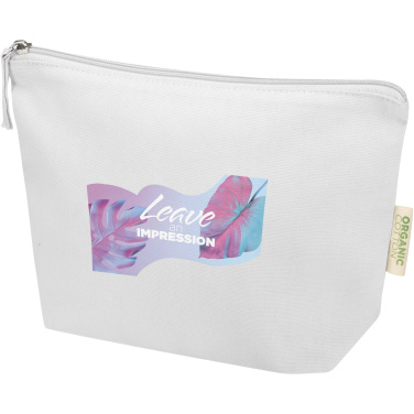 Logo trade promotional items image of: Odisha 180 g/m² OCS organic toiletry bag 1L