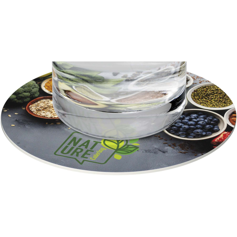 Logo trade promotional merchandise image of: Lumin round coaster