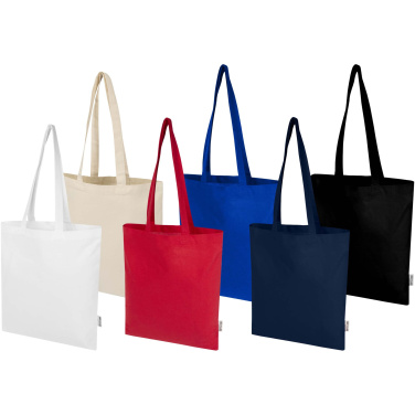 Logo trade promotional product photo of: Peru Blend 180 g/m² GRS recycled cotton tote bag 7L