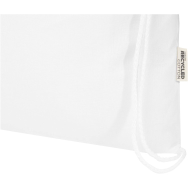 Logo trade promotional giveaway photo of: Peru Blend 180 g/m² GRS recycled drawstring bag 5L