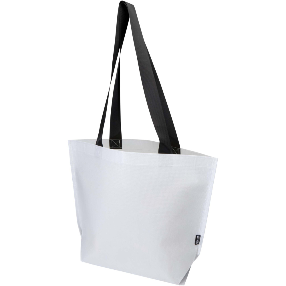 Logotrade promotional gift picture of: Duo GRS recycled double-laminated tote bag 18L