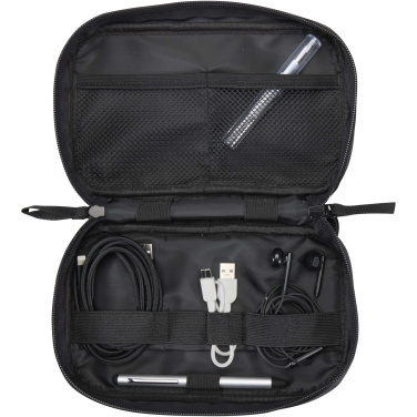 Logo trade promotional items picture of: Resi Plus GRS recycled tech pouch 1L