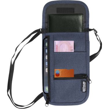Logo trade promotional giveaways image of: Ross GRS recycled smart travel pouch