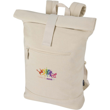 Logo trade promotional merchandise image of: Recanvas 14” GRS recycled rolltop backpack 16L