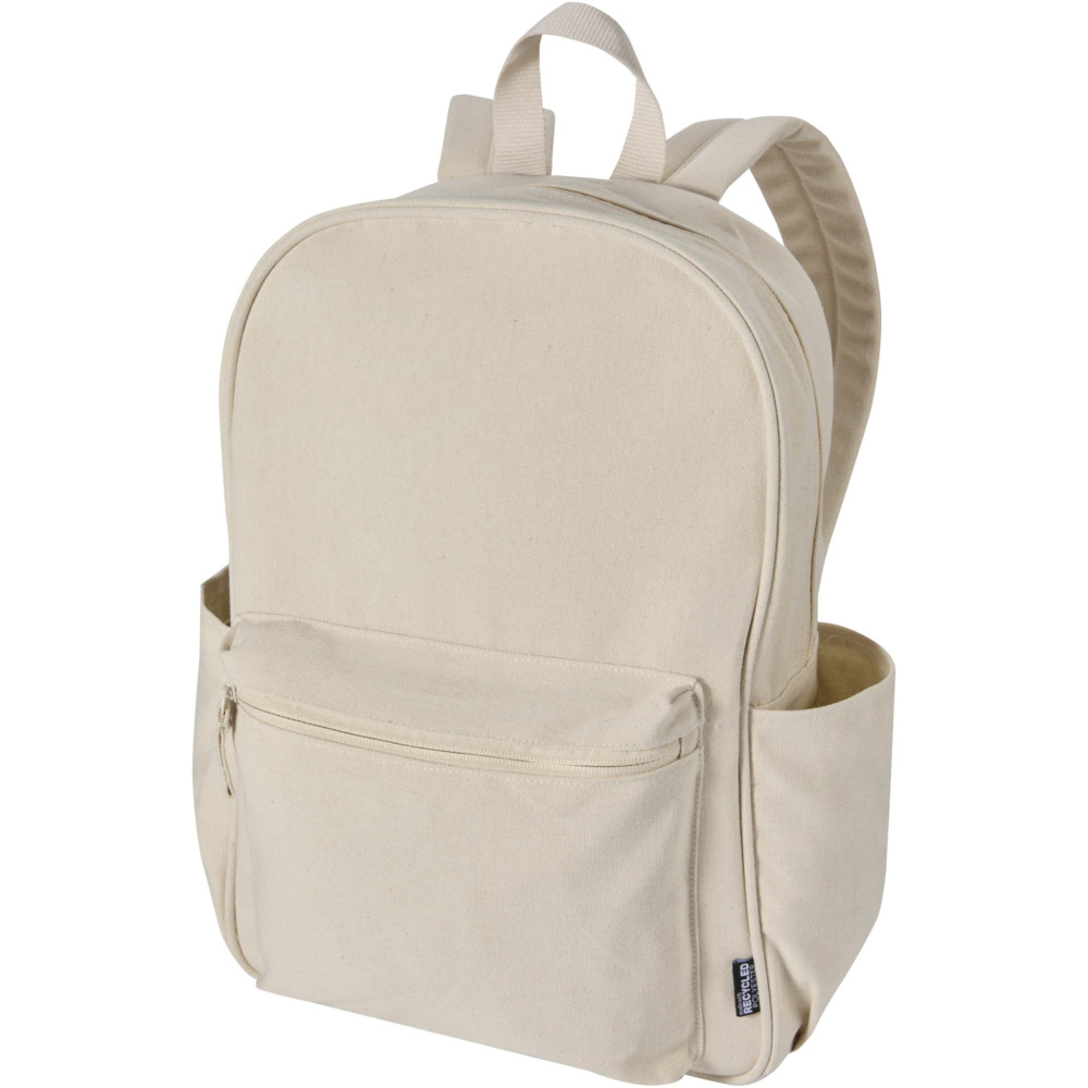 Logo trade advertising products image of: Recanvas 15.6” GRS recycled city backpack 16L