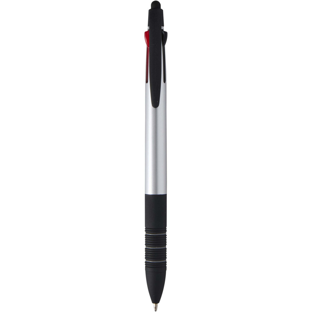Logotrade promotional merchandise image of: Trine 3-ink RCS recycled ballpoint pen with stylus