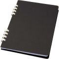 Fil A5 hard cover RCS recycled spiral notebook, Black