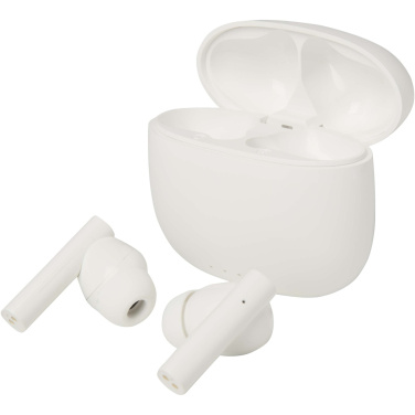 Logotrade promotional giveaway image of: Alterf recycled plastic True Wireless Bluetooth® headset with silicone eartips