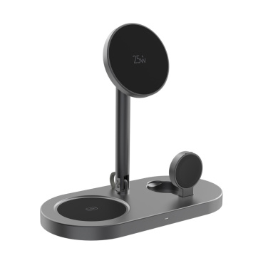 Logo trade corporate gift photo of: Quantum RCS ultra-fast 25W Magnetic desk wireless Charger