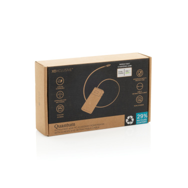 Logo trade promotional products image of: Quantum RCS ultra-fast PD45W 10.000mAh powerbank with screen