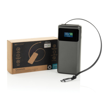 Logo trade advertising product photo of: Quantum RCS ultra-fast PD45W 10.000mAh powerbank with screen
