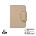 VINGA Baltimore RCS Passport Cover With Finder Dual, greige