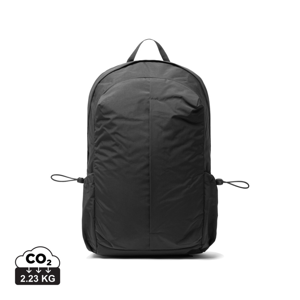 Logotrade promotional gift image of: KENTO URBAN RCS recycled nylon 15.6 inch Backpack with front