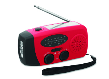 Logotrade corporate gift image of: Portable radio SOS with LED torch