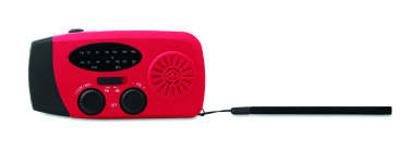 Logo trade promotional product photo of: Portable radio SOS with LED torch