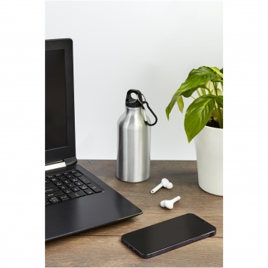 Logo trade reklaamtoote pilt: Oregon 400 ml alumiiniumist veepudel karabiiniga