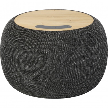 Logo trade meene pilt: Ecofiber bambusest/RPET Bluetooth® kõlar ja juhtmevaba laadimisalus