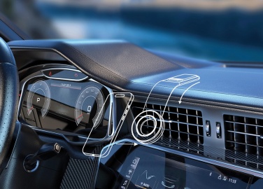 Logotrade firmakingi foto: DriveGrip RCS taaskasutatud plastist universaalne magnetiline autohoidik