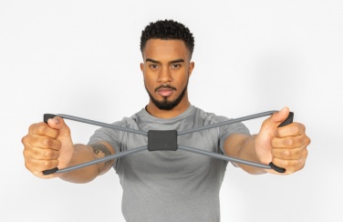 Logo trade firmakingituse pilt: Fitness 8 kujuga treeningrihm kotis