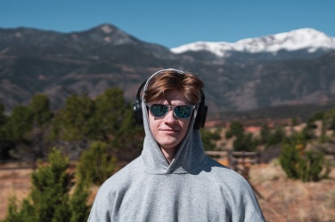 Logo trade reklaamtoote pilt: RCS taaskasutatud plastist Elite Kokkupandavad juhtmevabad kõrvaklapid