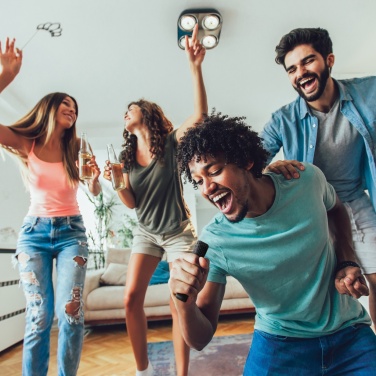 Logotrade firmakingitused pilt: Singvibe RCS taaskasutatud plastikust karaokekomplekt topeltmikrofoniga