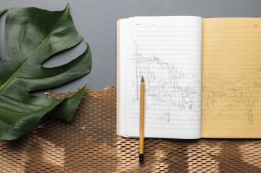 Logo trade firmakingitused foto: Elowen A5 puuvaba märkmik