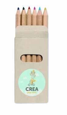 Logo trade ärikingituse pilt: Karbis 6 värvilist pliiatsit