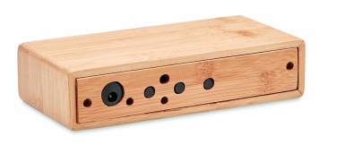 Logo trade reklaamtoote pilt: Juhtmeta bambusest laadija 5W