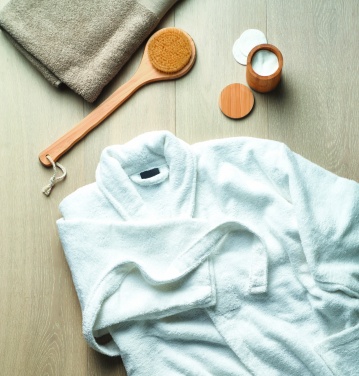 Logotrade ärikingi foto: Orgaanilisest puuvillast hommikumantel XL/XXL