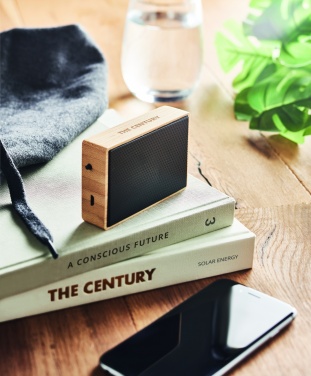 Logotrade firmakingitused pilt: Päikesebambusest juhtmevaba kõlar