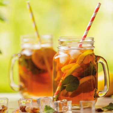 Logotrade reklaamkingid pilt: Käepideme ja kaanega joogiklaas TREVISO 450 ml